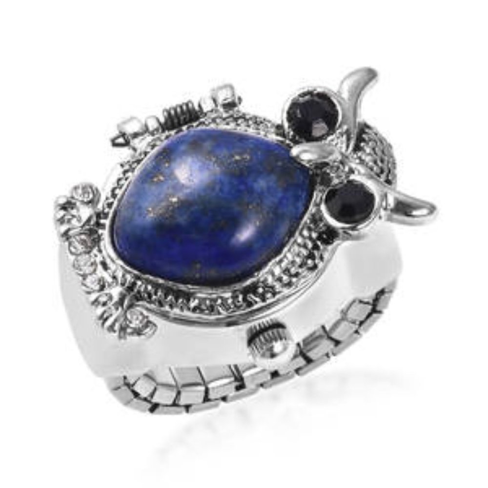 Genuine Lapis Lazuli Watch Ring